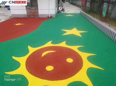 Resilient Rubber Playground Flooring Made By Colorful EPDM Granules