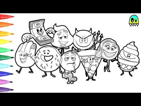 Emoji Movie Hi 5 Coloring Page