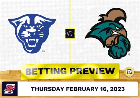 Georgia State Vs Coastal Carolina Cbb Prediction And Odds Feb 16 2023