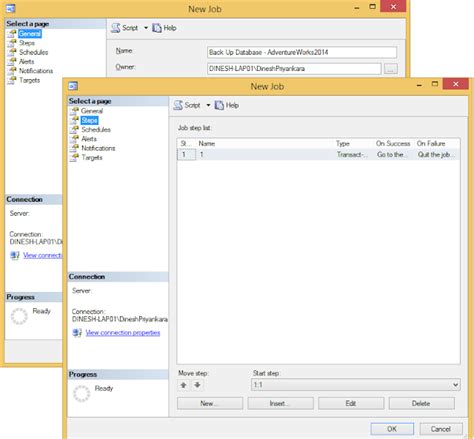 Dinesh S Blog Being Compiled How To Create A SQL Server Job