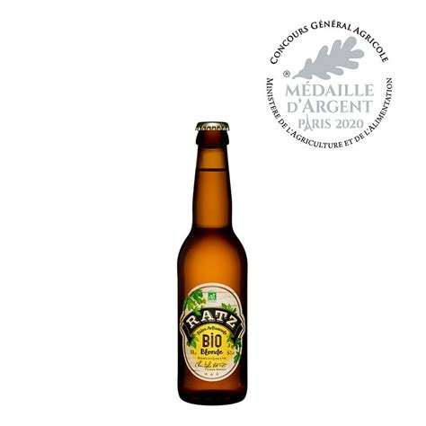 Bières RATZ Bio Blonde 33 cl Vente Bières RATZ Mémé du Quercy