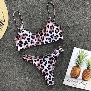 BARI Swim Sexy Adrea Leopard High Waisted Bikini Poshmark