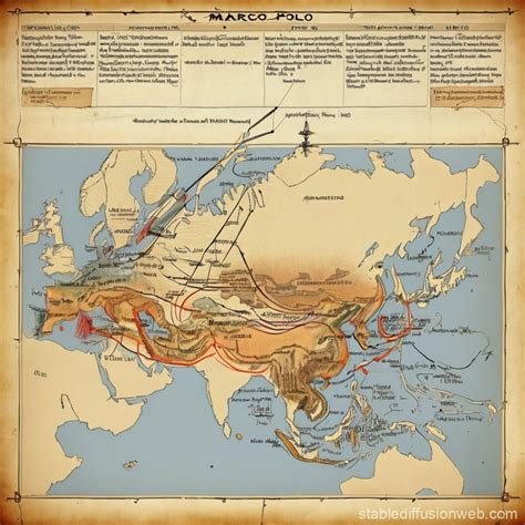 Marco Polo's Journey Timeline | Stable Diffusion Online