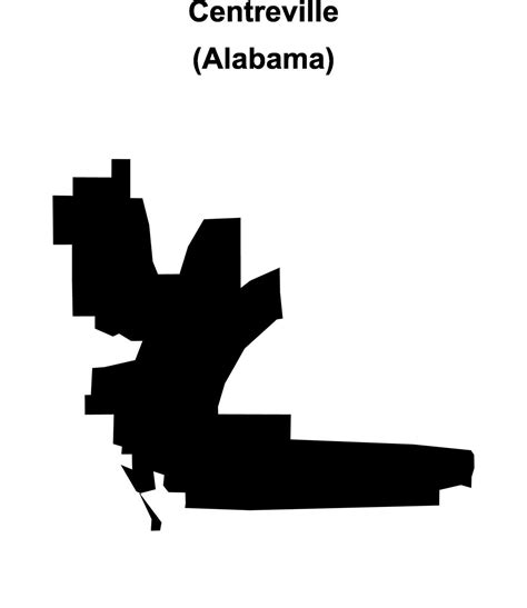 Centreville, Alabama blank outline map 66686739 Vector Art at Vecteezy