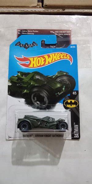 Jual Aj Hotwheels Batman Arkham Knight Batmobile Dark Green Hijau Tua