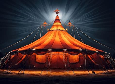 Premium AI Image | Circus tent background