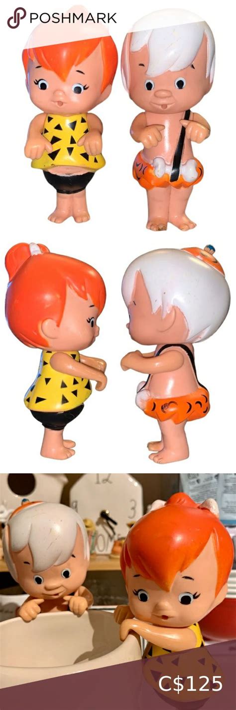 2 For 25 Vintage Rare 1972 Flintstones Pebbles And Bamm Bamm Sip Along