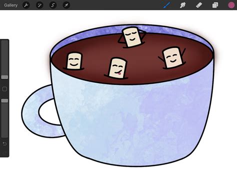 Draw A Cute Hot Cocoa Doodle In Procreate Creative Fabrica