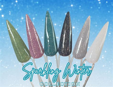 Sparkling Winter Winter Nails Dip Powder Nail Dip Winter Dip Powder