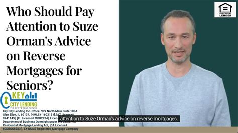 Who Should Pay Attention To Suze Ormans Advice On Reverse Mortgages