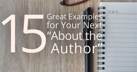 15 Great Writer Bio Examples For Your About The Author”