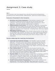Assignment 3.docx - Assignment 3: Case study STarted Step 1: This ...