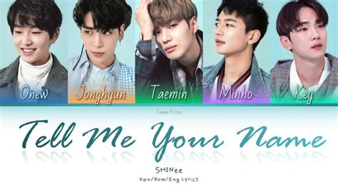 Tell Me Your Name Lyric Video Rshinee