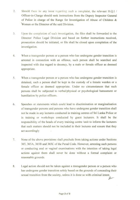 🔴 According To Sl Police 👮🏻🚨 Guidelines Since 2022 To Protect Rights And Liberties Of Lgbtqia