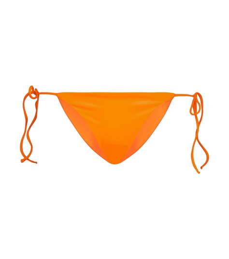 Ties Bikini Bottoms In Orange Jade Swim Mytheresa
