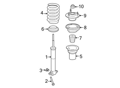 Gmc Yukon Xl Shock Absorber Front Wd W O Magnetic Ride Control