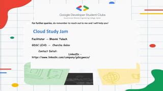 Cloud Study Jam Info Pptx