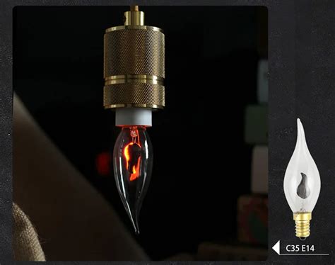 10 шт.> светодиодный лампочка эдисона E14 E27 3 Вт C35 пламя огня ...