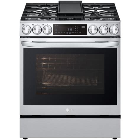 Lg Lsgl6335f 63 Cu Ft Smart Wi Fi Enabled Instaview® Gas Slide In Range With Air Fry