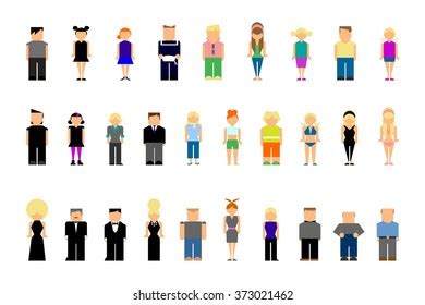 Vector People Set Stock Vector (Royalty Free) 373021462 | Shutterstock