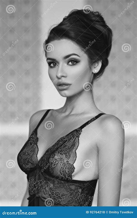 Girl In Lace Lingerie Stock Photo Image Of Body Long 92764218