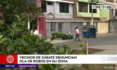 San Juan De Lurigancho Vecinos De Z Rate Denunciaron Ola De Robos