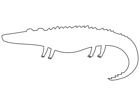 Shape Of Crocodile Free Printable Papercraft Templates