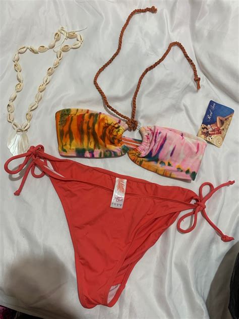 Red Sea And Ocean Club Bikini Set Women S Fashion Swimwear Bikinis Swimsuits On Carousell