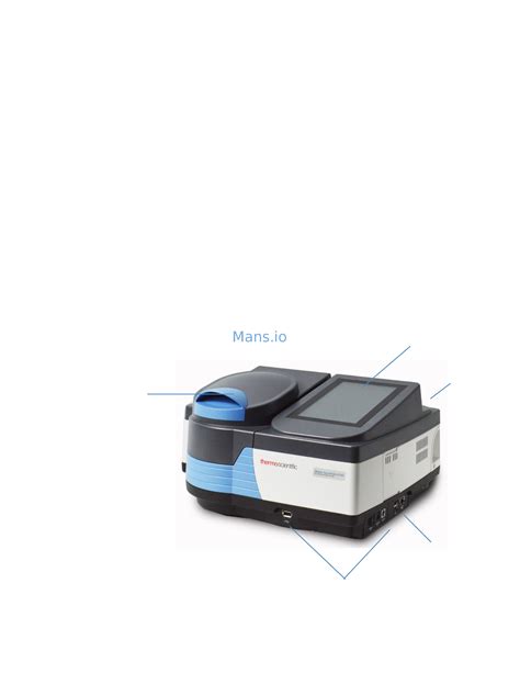 Thermo Scientific Orion Aquamate Aq8100 Uv Vis Spectrophotometer User