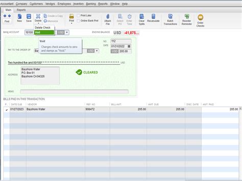 I need to stop pay a check and reissue it. How do I record that in ...