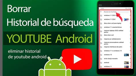 Como Borrar El Historial De Busqueda De Youtube En Android En Mi