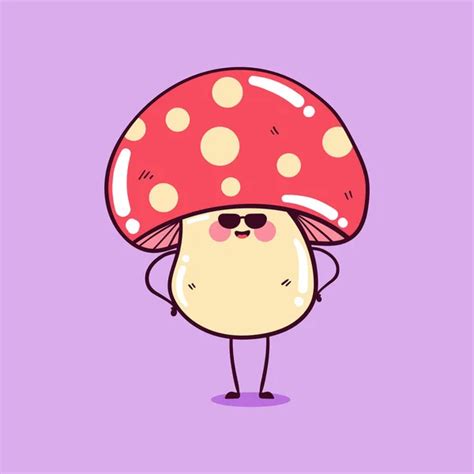 Anthropomorphic Mushroom Vector Art Stock Images Depositphotos