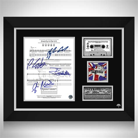 Sex Pistols Anarchy In The U K Platinum Cassette Limited Signature Edition Custom Frame Rare T