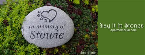 Pet Memorials - Engraved Garden Stones - APetMemorial.com