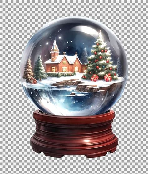 Premium PSD Christmas Crystal Ball Isolate Background