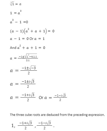 Cube Root Of Unity