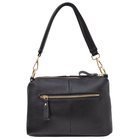 Черная женская кожаная сумка на плечо Mike Browen - купить Сумочки на ...