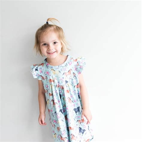 Girls Horse Dress Etsy