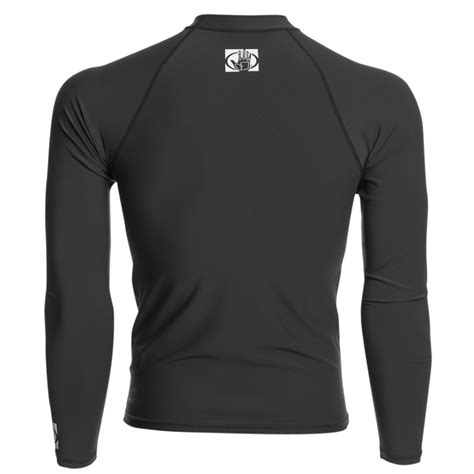 Body Glove Basic Rash Guard Lycra Long Sleeve Black Men