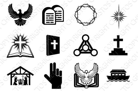 Christian Religious Icons Illustrations ~ Creative Market