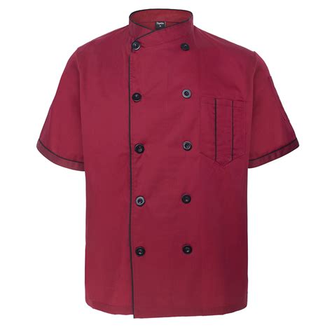 3x Lot Toptie Short Sleeve Chef Coat Jacket Pack Unisex Kitchen Cook Uniform Ebay