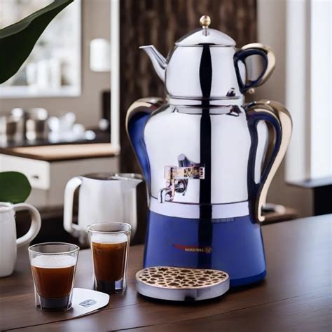 Электросамовар турецкий Korkmaz Hanedan Azura Inox/Rosegold (A843-01 ...