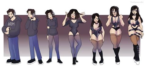 Goth Bimbofication By Thedamneded Nudes Gendertransformation Nude Pics Org