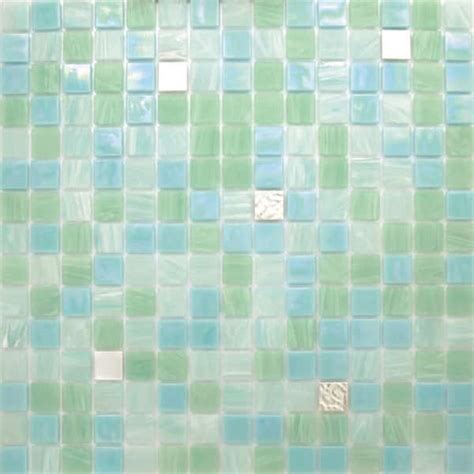 Apollo Tile Mingles In X In Glossy Light Aqua Green Glass