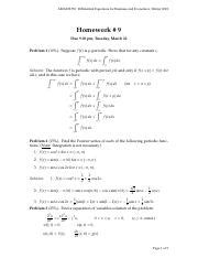 Hw07 Problems Pdf AMATH 350 Differential Equations For Business And