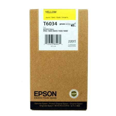 Epson T6034 Yellow Original High Capacity Ink Cartridge T603400