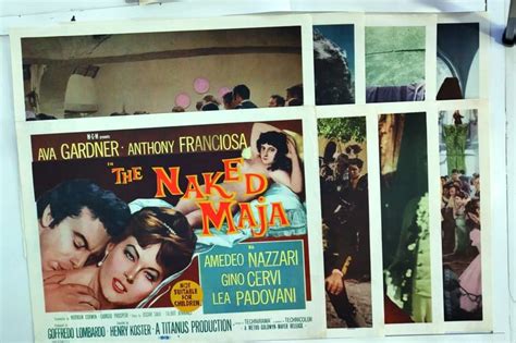 ORIGINAL LOBBY CARDS THE NAKED MAJA 1959 Set Of 8 Ava Gardner Anthony Franciosa Amedeo