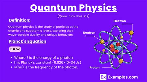 Quantum Physics 10 Examples Formulas Laws Differences