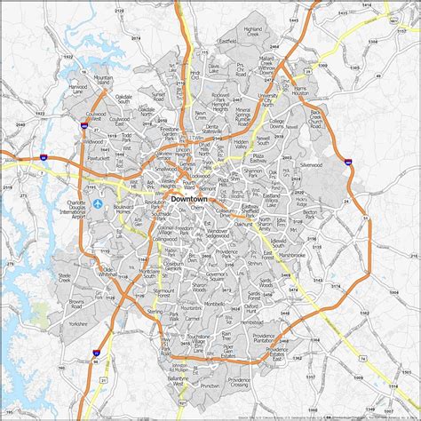 neighborhood map of charlotte 5