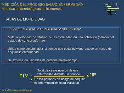 MEDICIÓN DEL PROCESO SALUD ENFERMEDAD Medidas epidemiológicas de